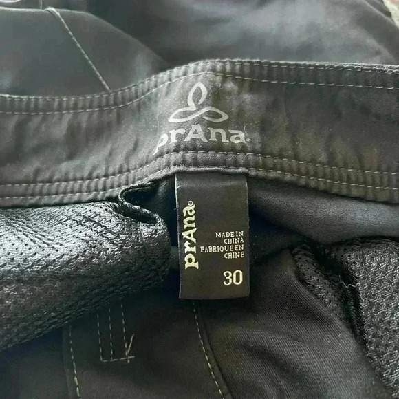 Prana Men’s Linear Board Swim Shorts Size 30 Inseam 10” Black - Picture 10 of 11